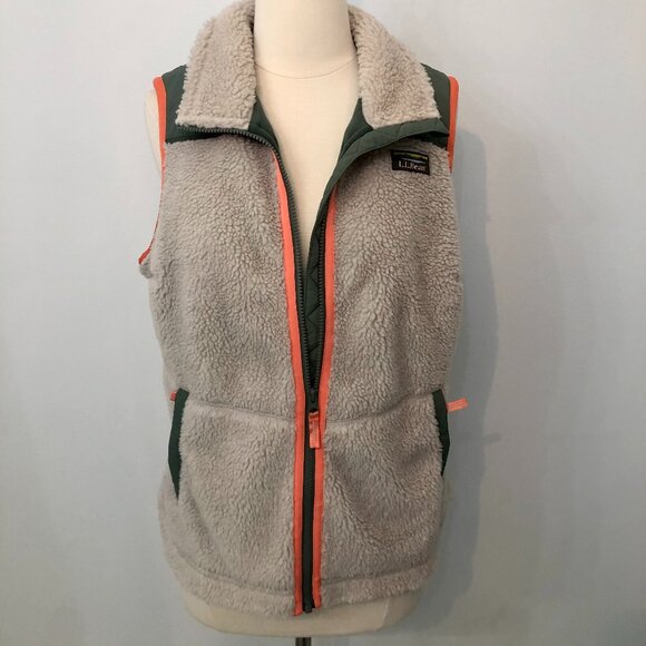 LL Bean Sherpa Fleece Vest - Picture 6 of 9